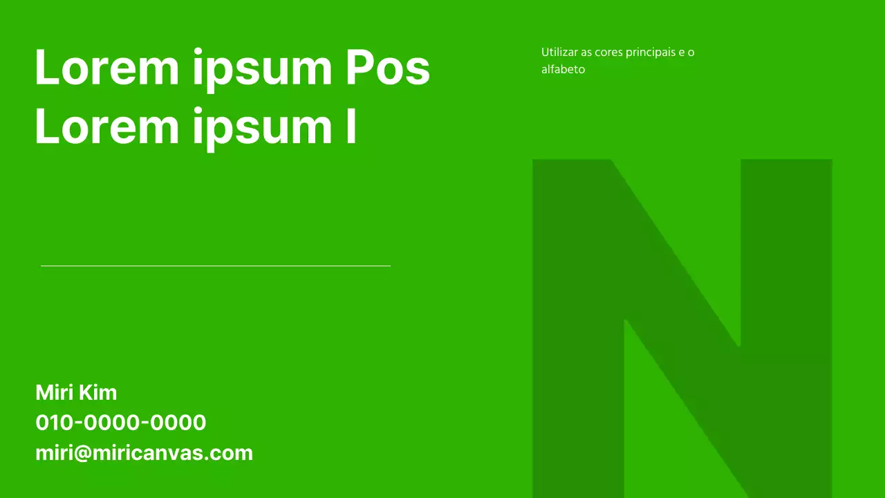 Uma carteira profissional simples em verde