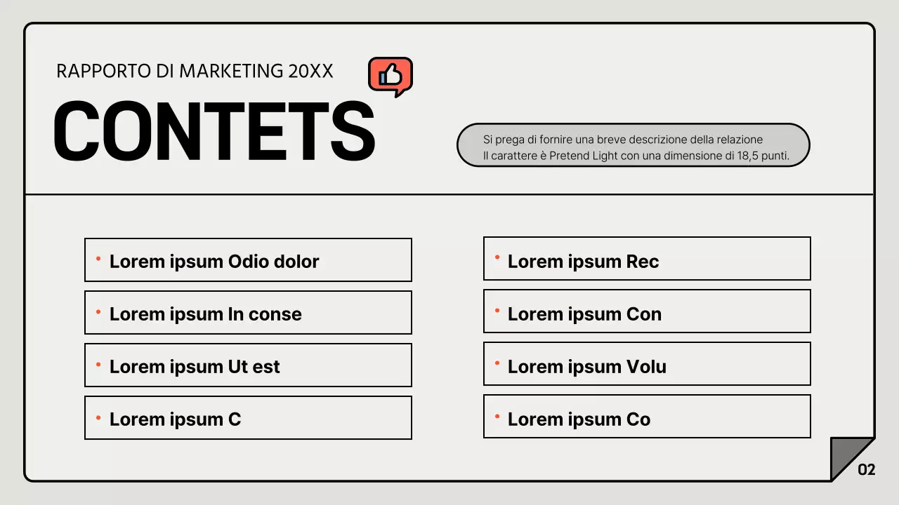 Un semplice rapporto di marketing in grigio e bianco