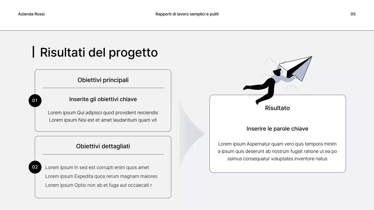 Rapporti di lavoro semplici in grigio e nero
