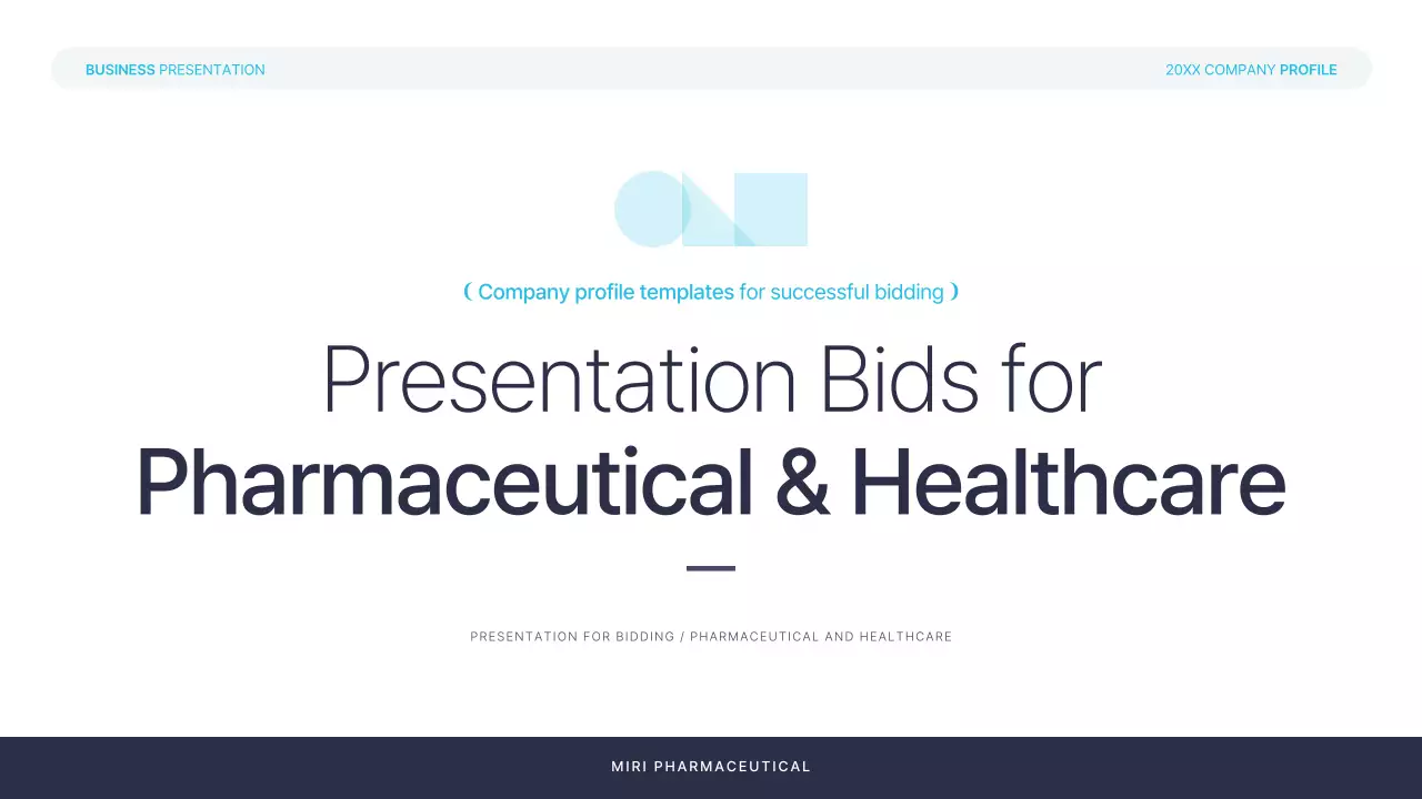 블루 프로페셔널 비즈니스 프레젠테이션