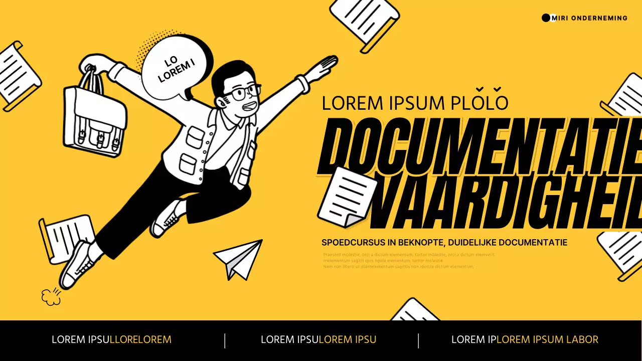 Bevorder de geel-zwarte trend van documentorganisatievaardigheden