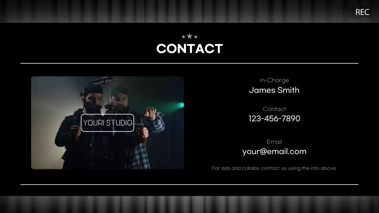 블랙 모던 유튜브 플래너 프리젠테이션