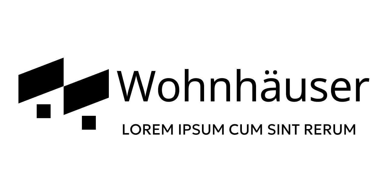 Logos von Unternehmensmarken mit Bezug zur Architektur