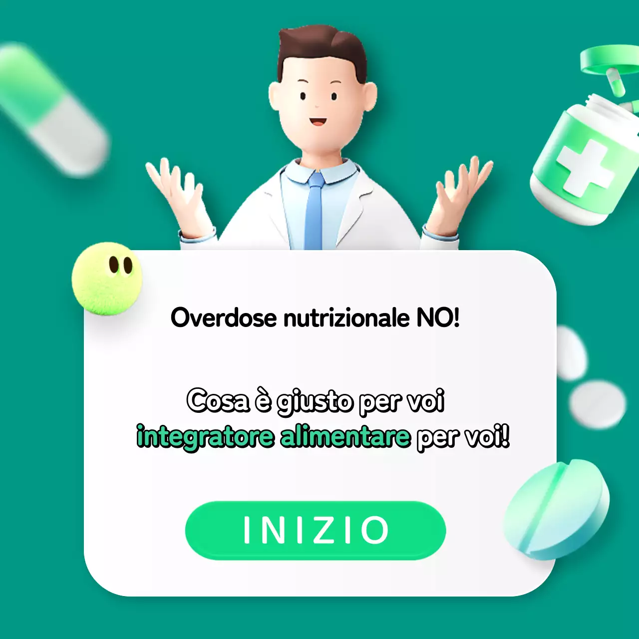 Promuovere un test nutrizionale personalizzato semplice, verde e in 3D