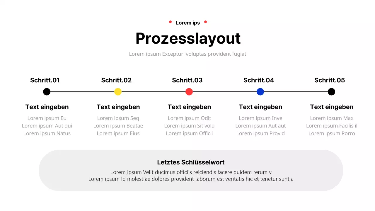 Geometrischer Geschäftsbericht in Gelb und Rot