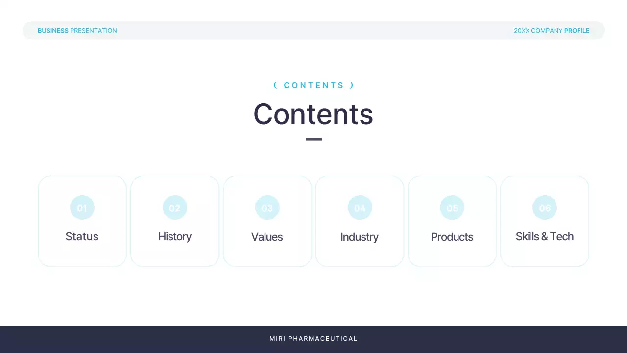 블루 프로페셔널 비즈니스 프레젠테이션