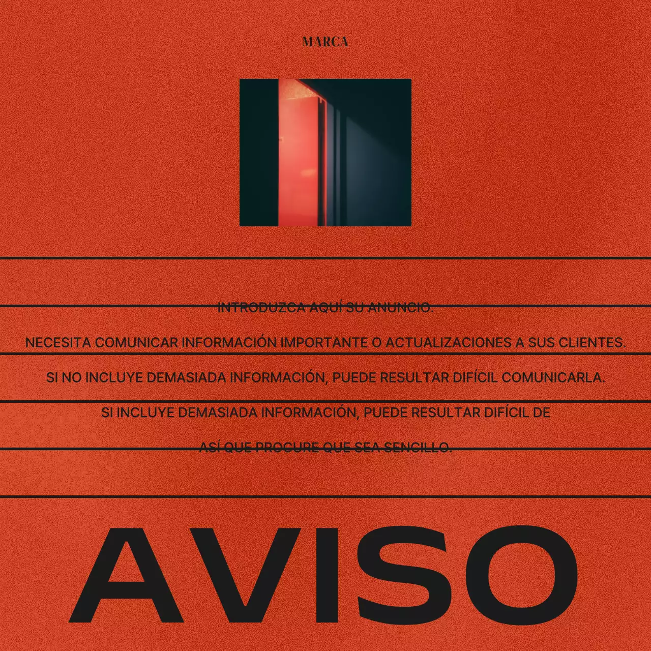 Un post sobre los kits de marca de moda en redes sociales en marrón y rojo