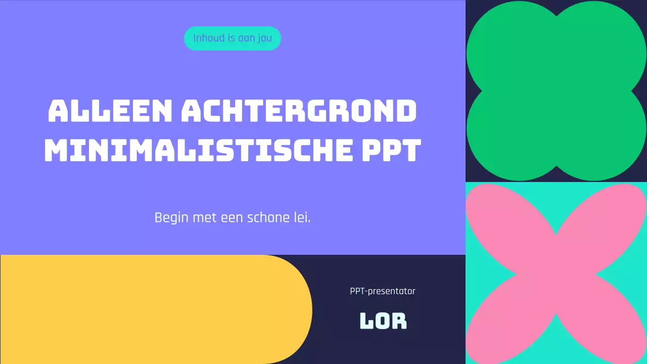 Kitscherig gedessineerde paarse en mintkleurige achtergrondpresentatie