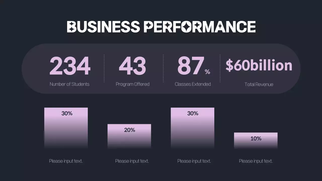 Black Modern Performance Report Document Presentation
