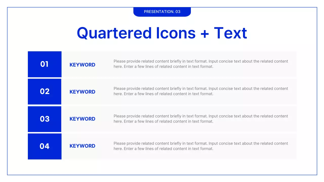 블루 미니멀리스트 비즈니스 프레젠테이션
