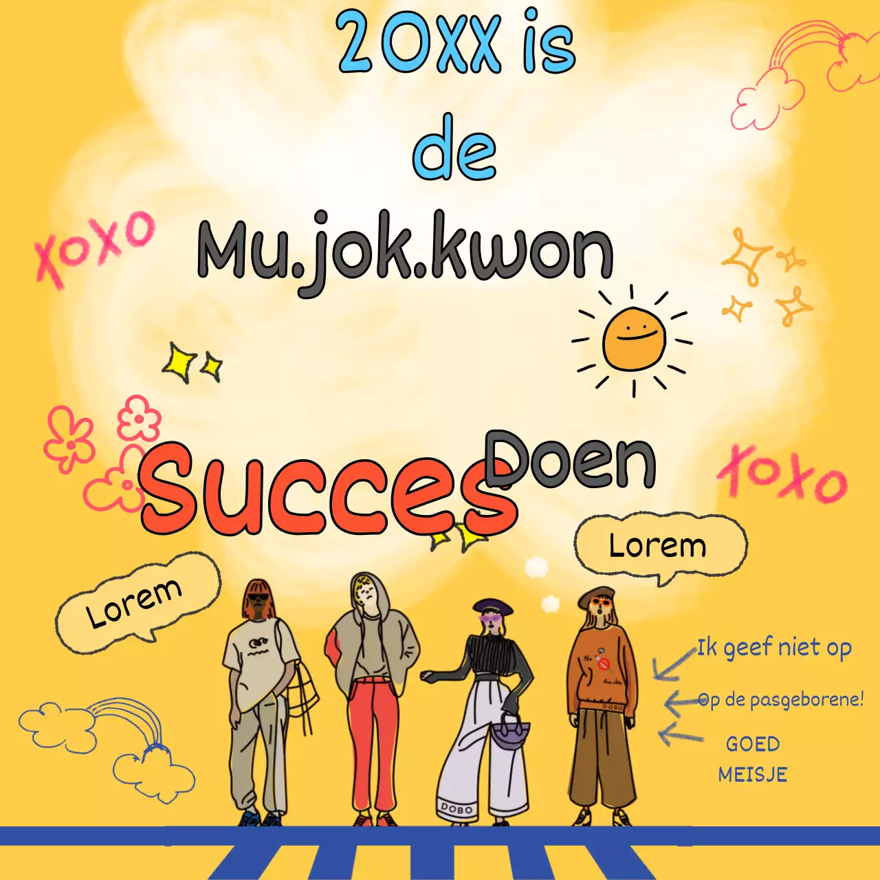 Geel, trendy en fris