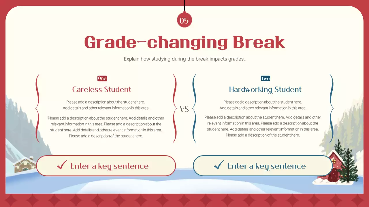 Red Traditional Winter Presentation