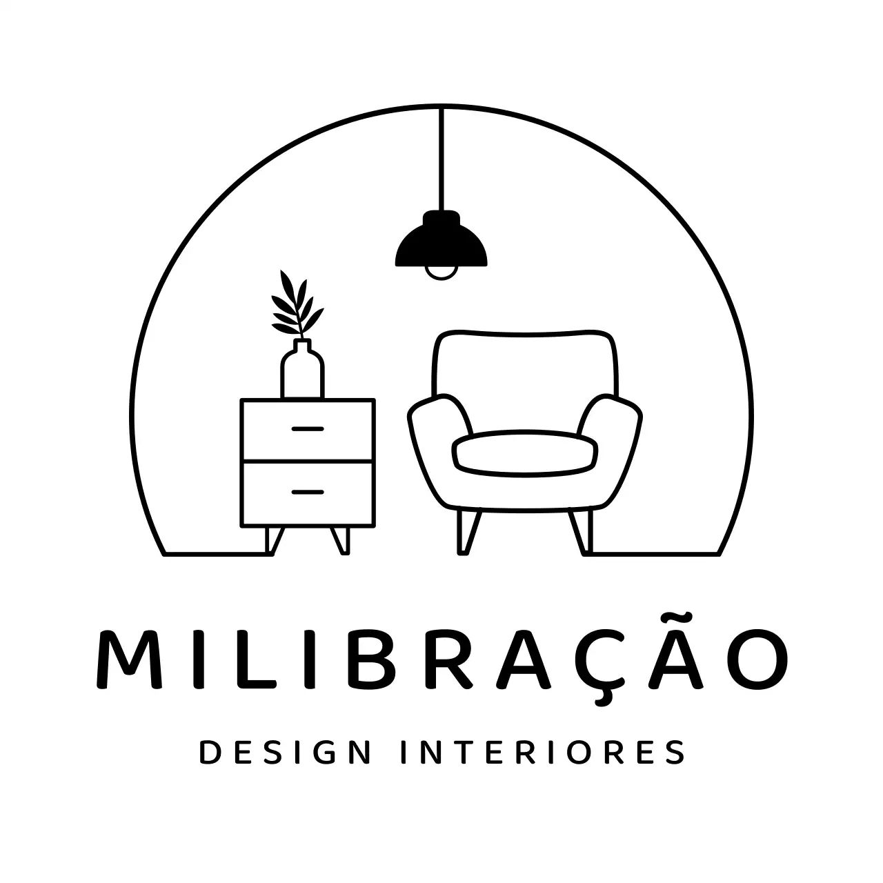 Evento de interior de loja de móveis com ilustrações de móveis da Line