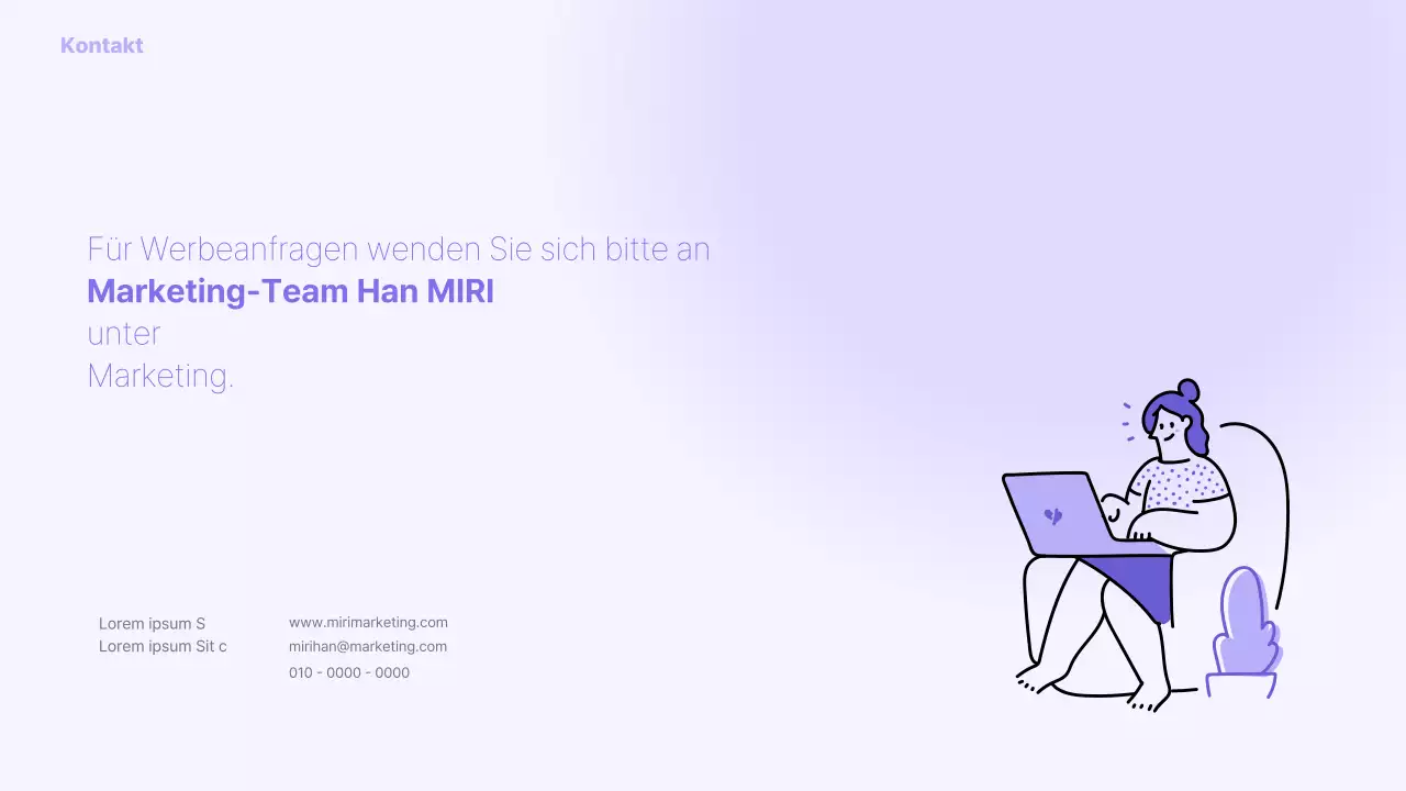 Ein einfacher violetter und grauer Werbeslip