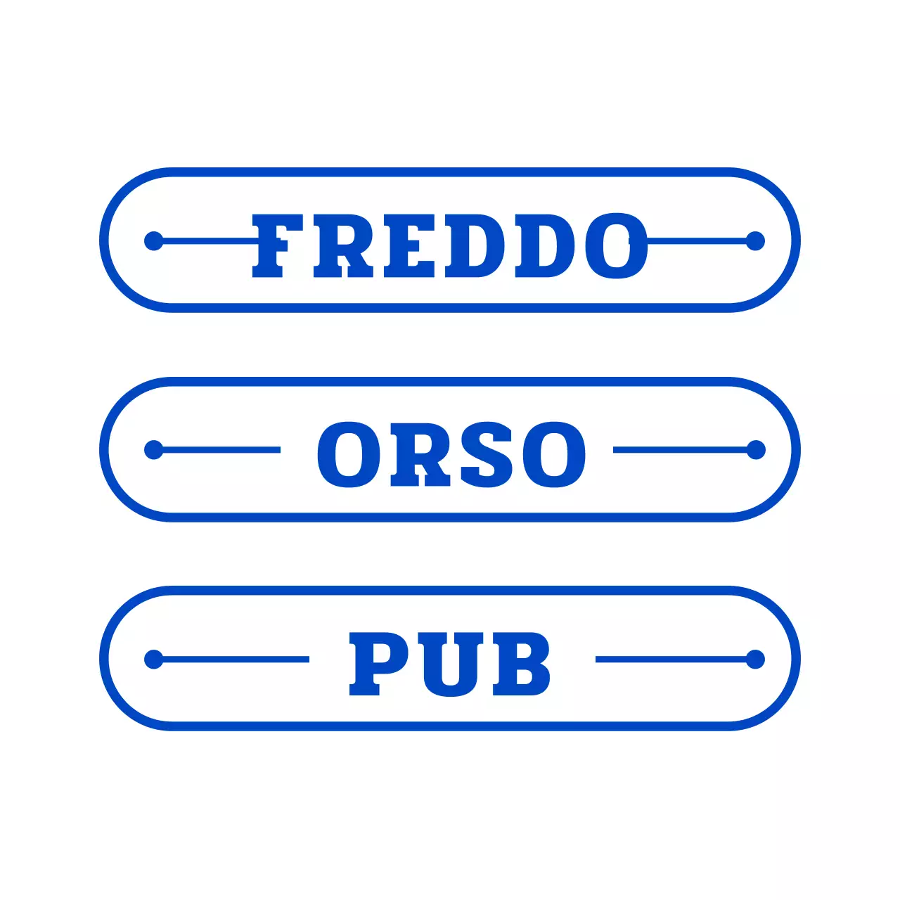 Insegna di ispirazione retrò per brewpub con tonalità blu