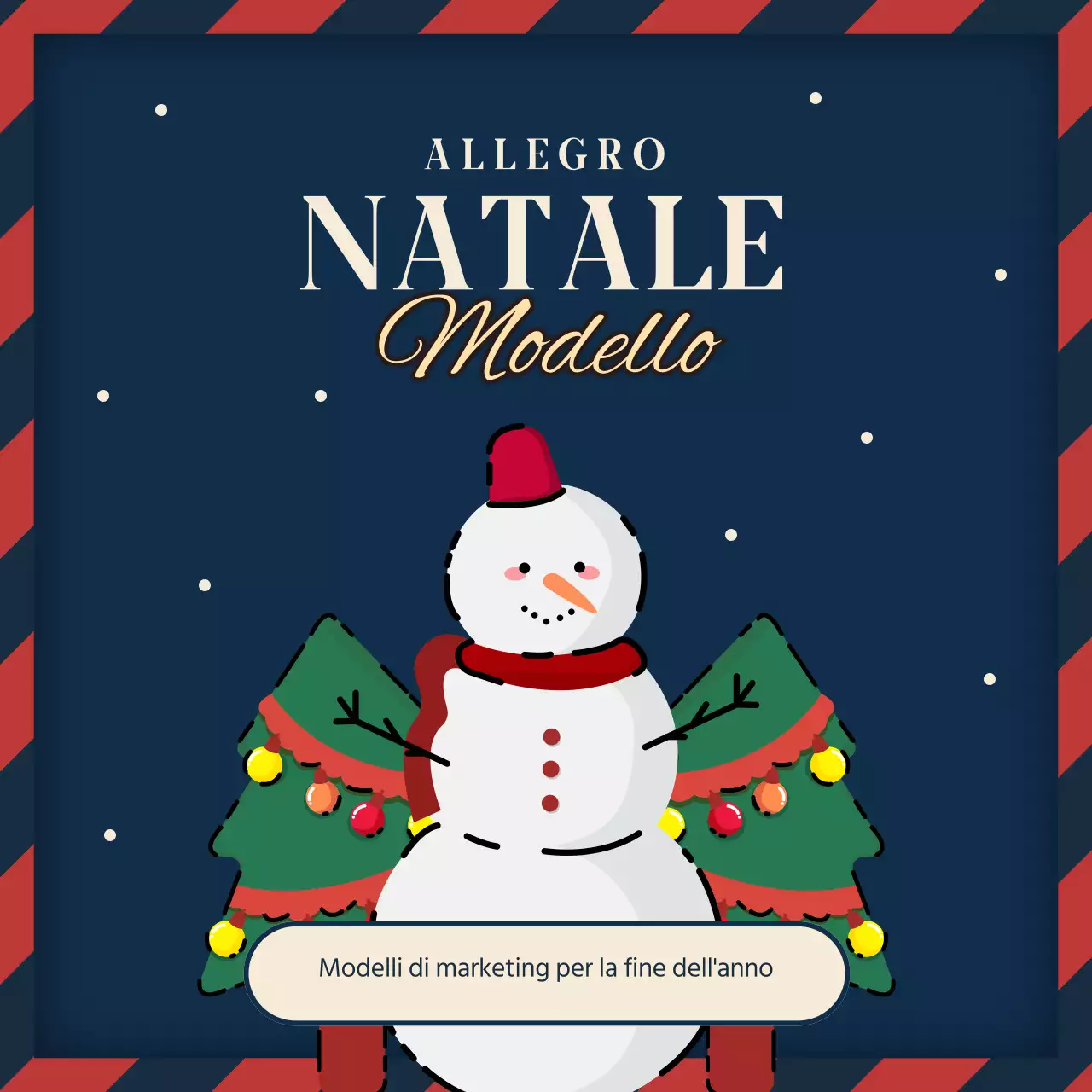 Promuovere un evento natalizio in rosso e blu