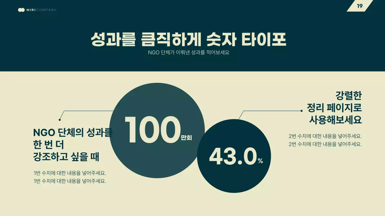 노랑과 초록색의 기하학 비즈니스 발표자료