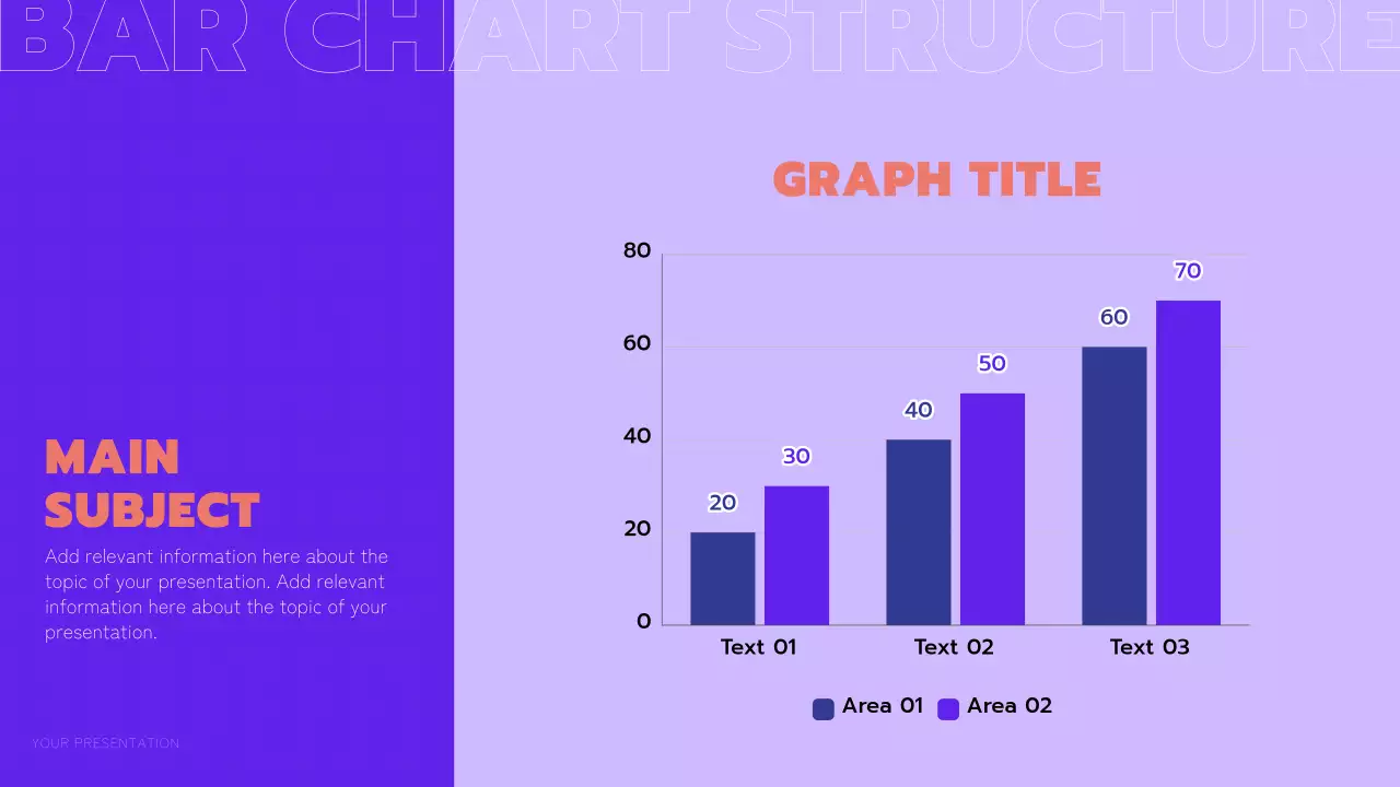 보라색과 주황색의 트렌디한 멀티 페이지 레이아웃 보고서