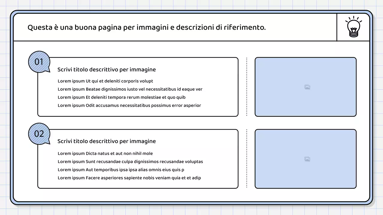 Un semplice rapporto di sintesi di colore blu chiaro