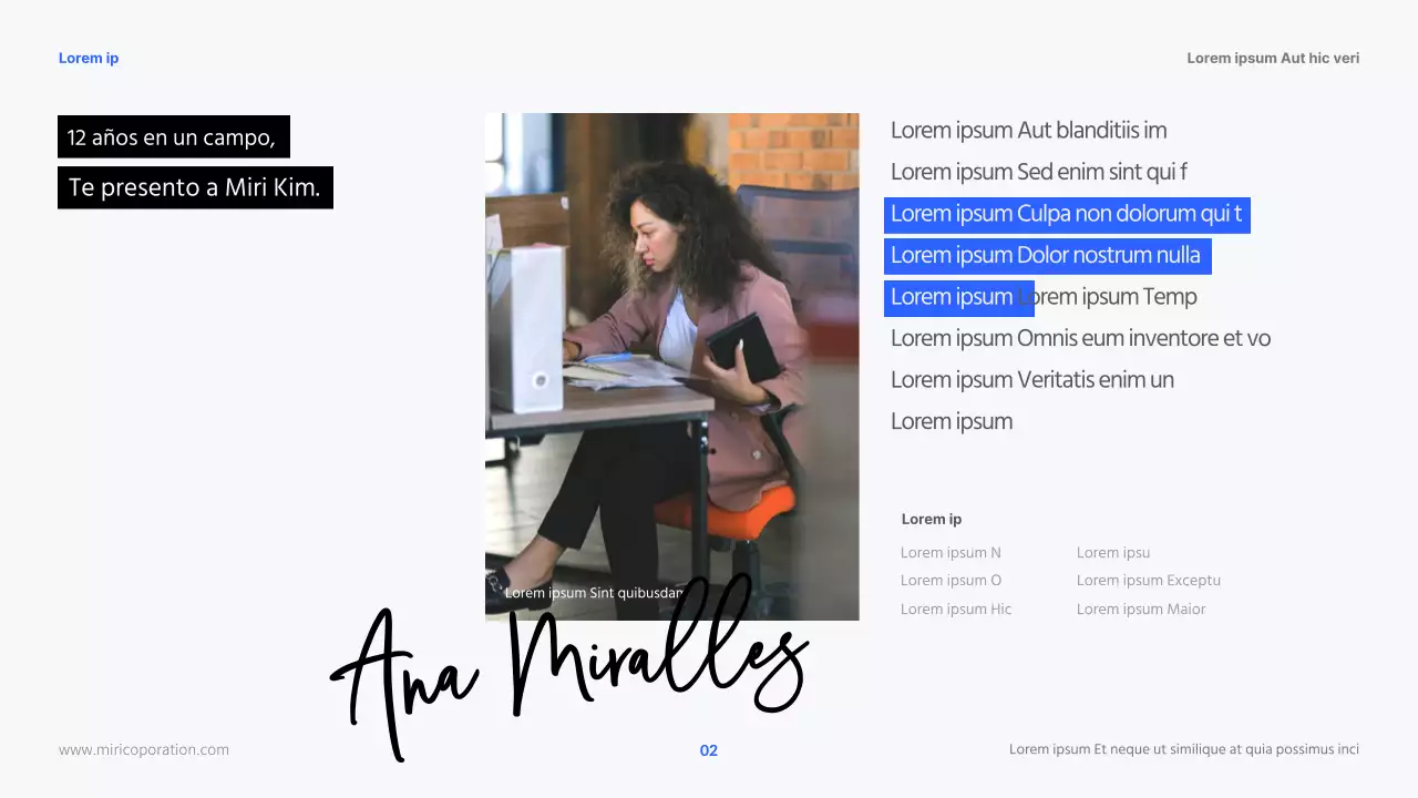 Carreras modernas de RR.HH. en azul y negro Material didáctico