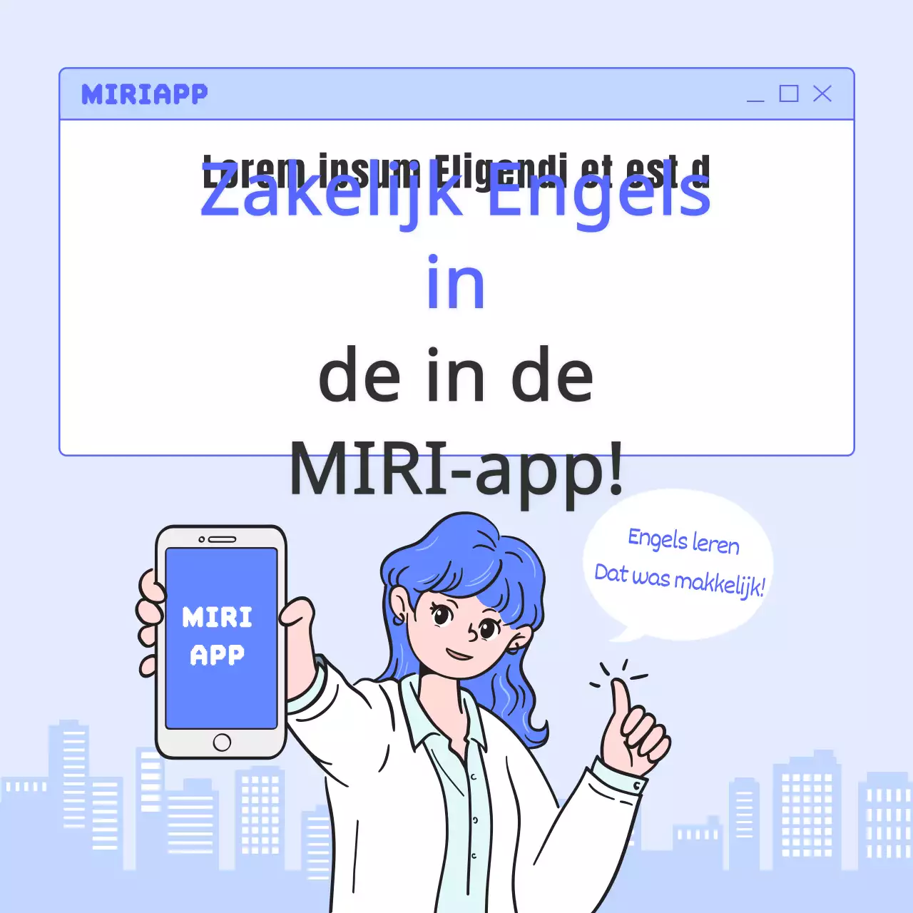 Een eenvoudige blauwe en lichtblauwe gids voor zakelijke acroniemen per e-mail