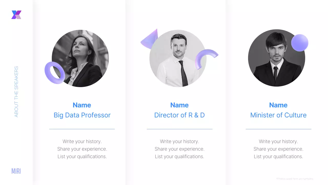 블루 모던 비즈니스 일정 프레젠테이션