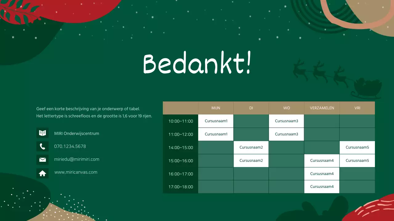 Trainingsgids voor vrijwilligers in rode en groene geometrische patronen