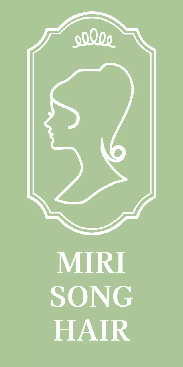 곡선의 라인 일러스트가 있는 미용실