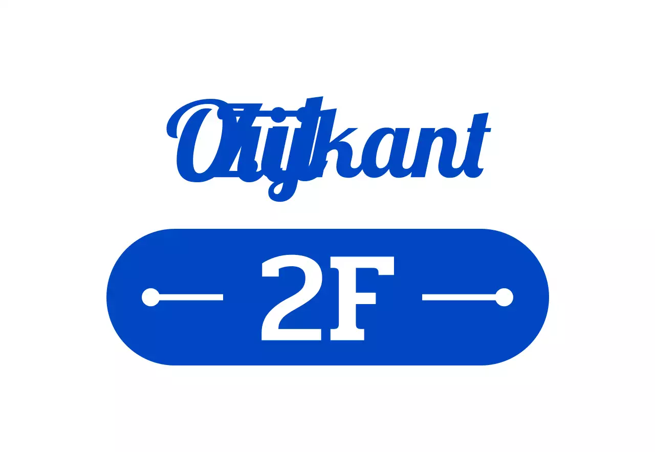 Retro-geïnspireerd uithangbord voor brouwerij met blauwe tinten