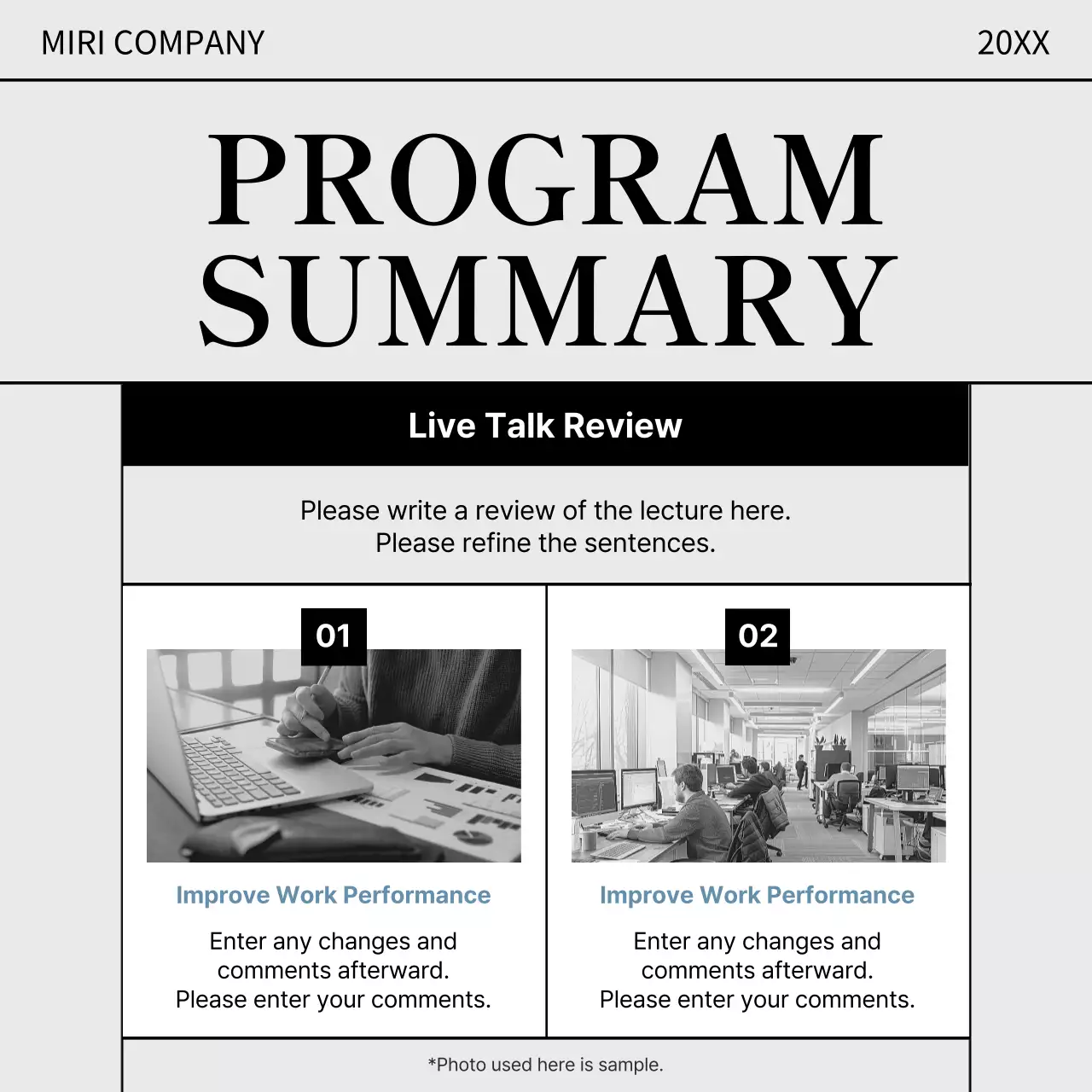 노랑과 검정의 심플한 워크 콘서트 홍보