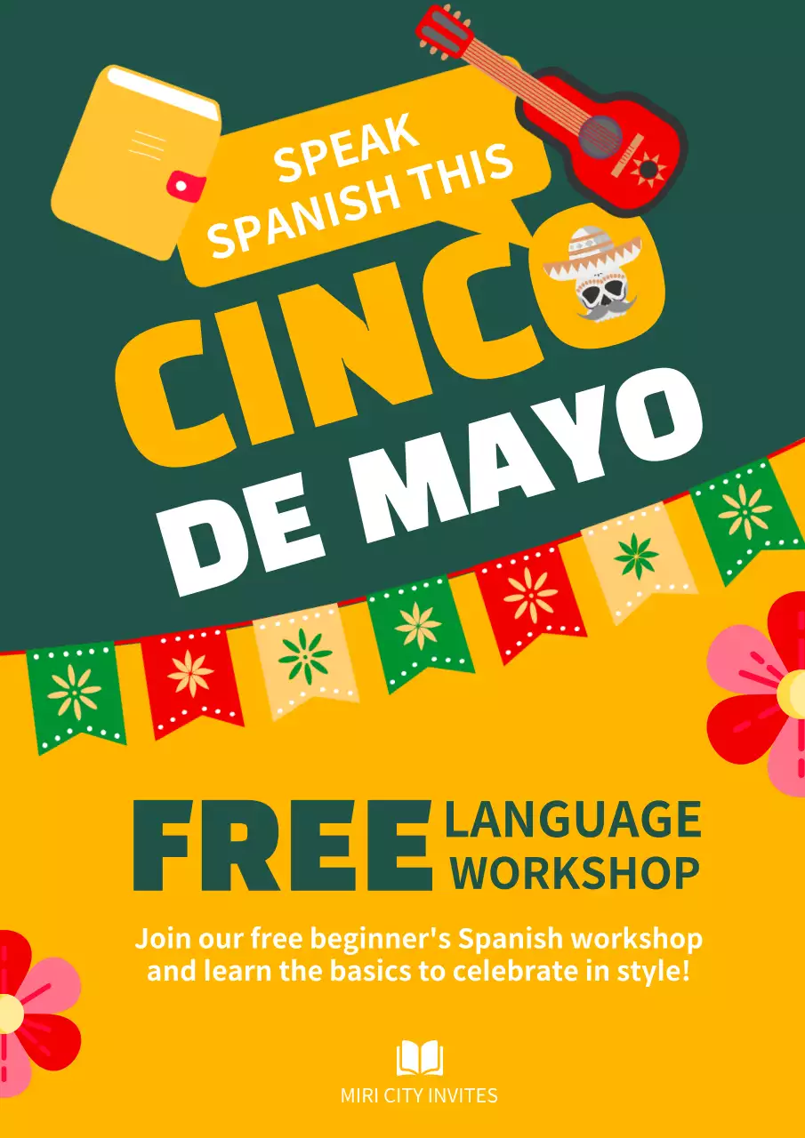 Green Cultural Language Workshop Invitation Poster