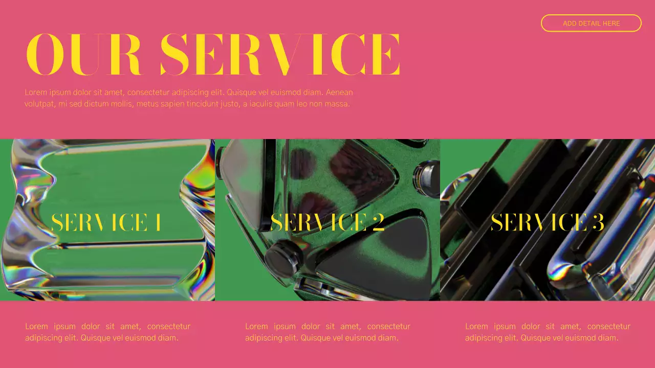 Green and Pink Modern Business Profile Report