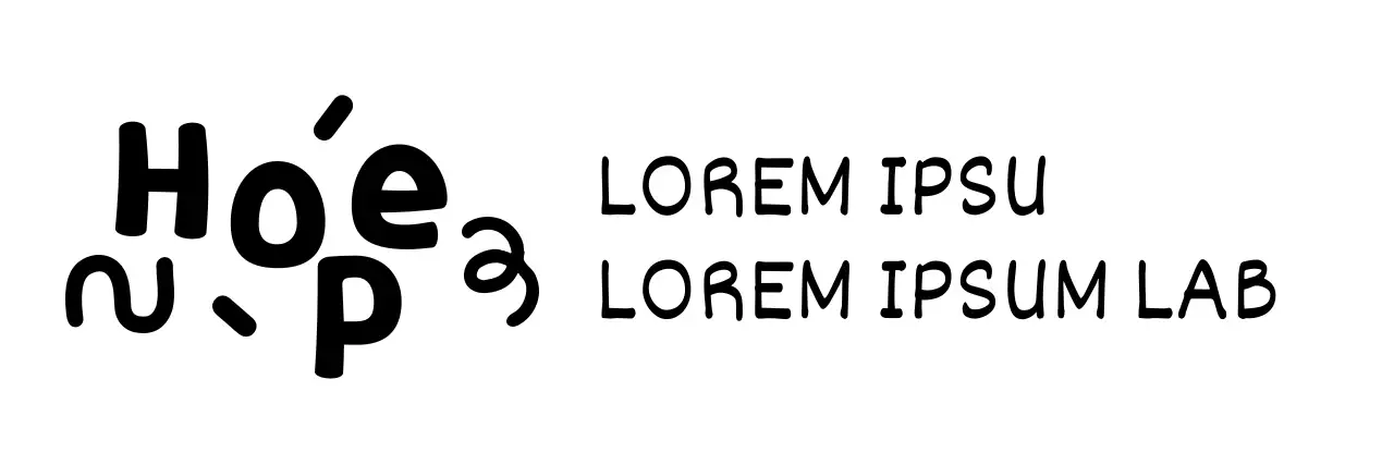 Centro di assistenza all'infanzia con illustrazioni e caratteri graziosi