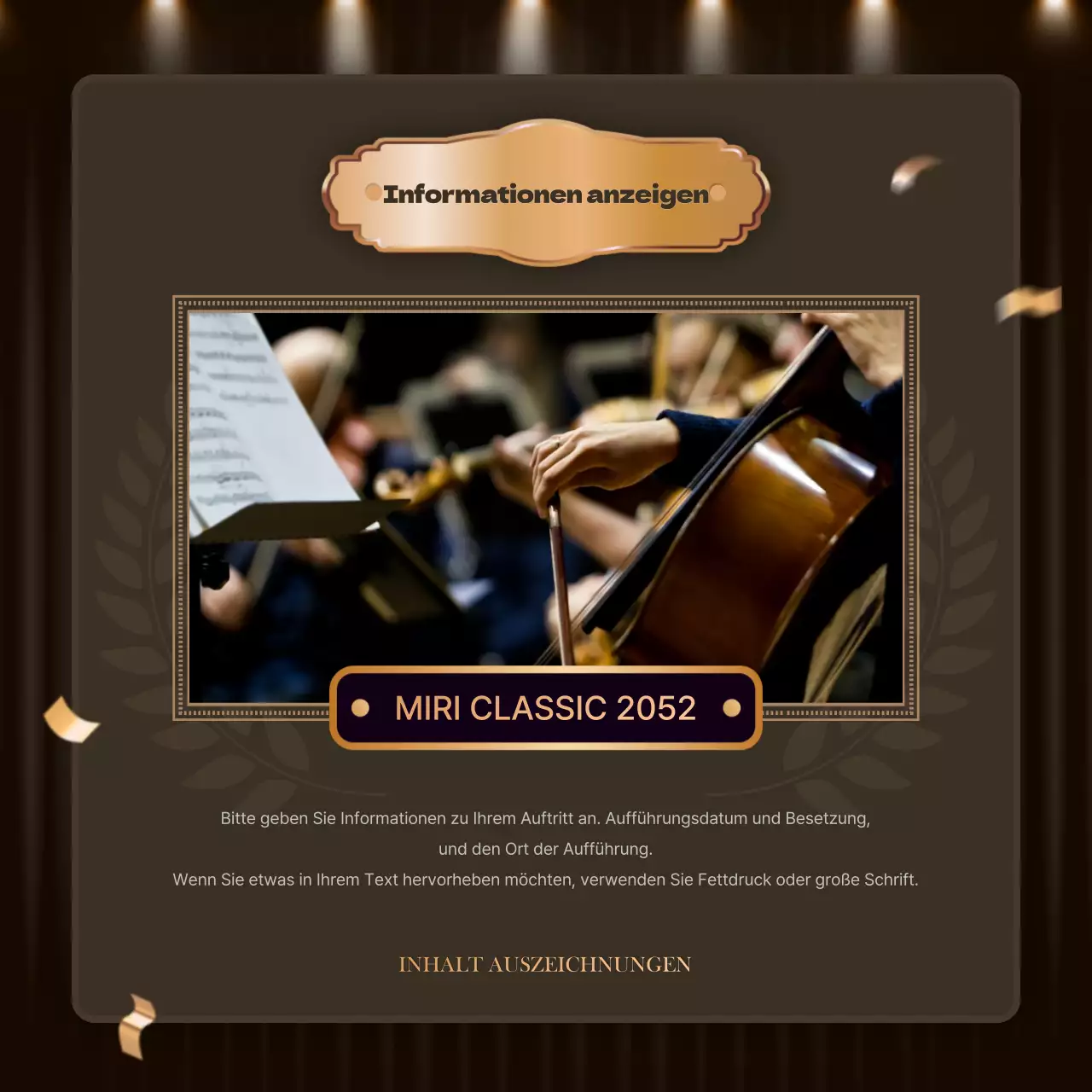 Luxuriöser Inhalt in Orange und Braun für einen Jahresendspaziergang