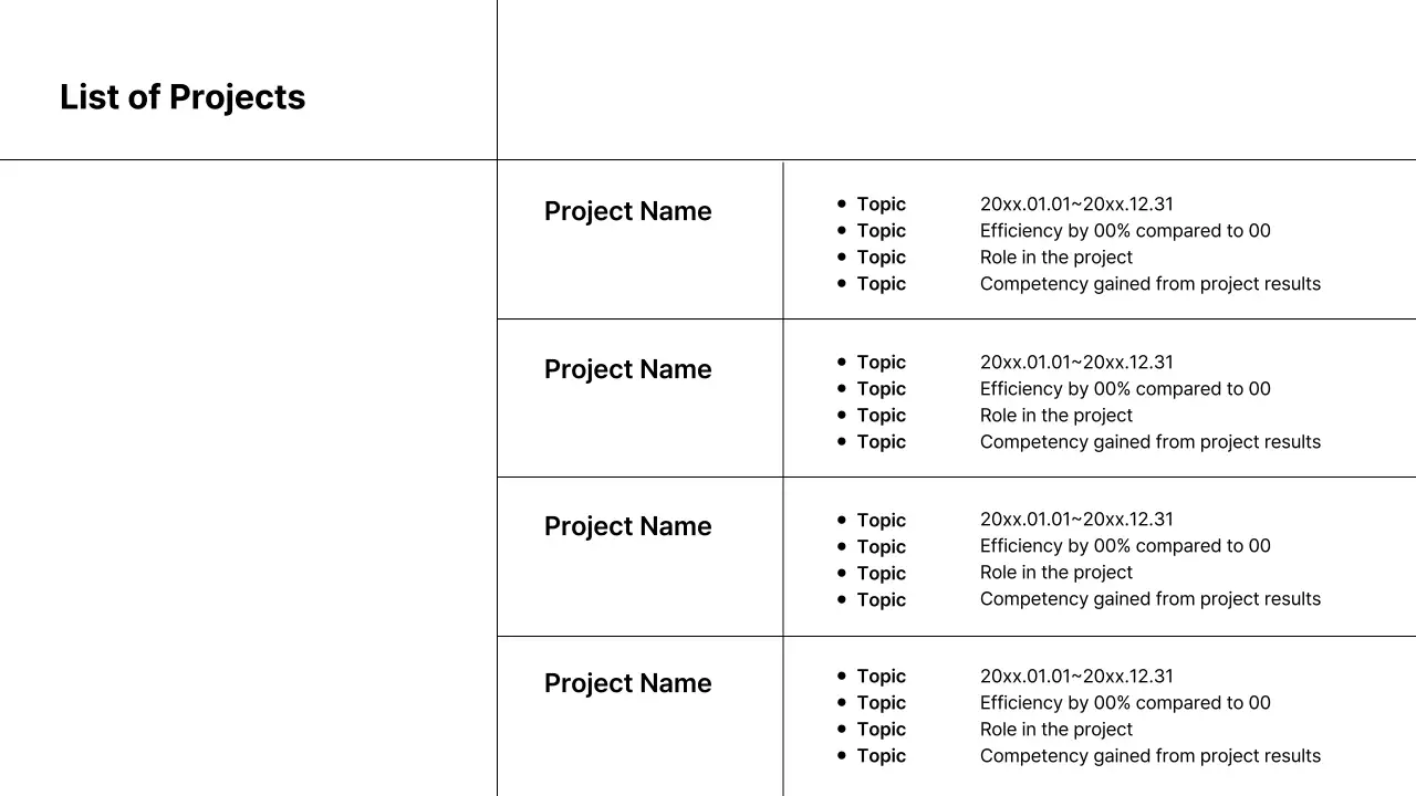 Black Minimalist Career Portfolio Presentation