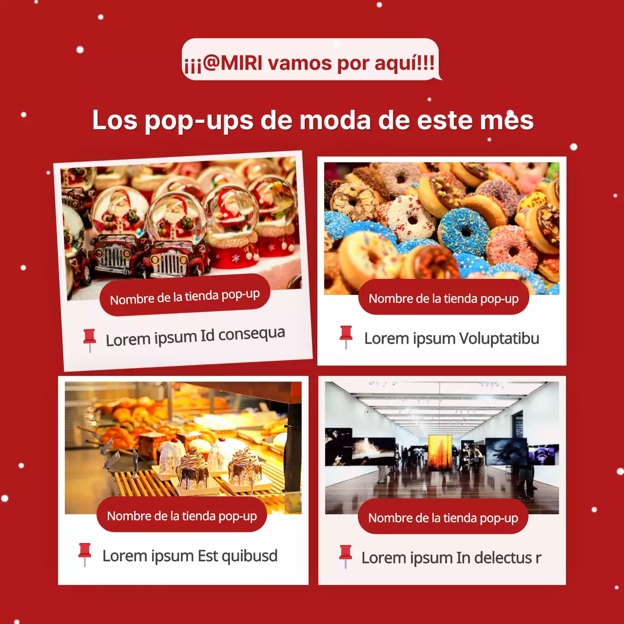 Un anuncio de marketing viral con un toque rojo