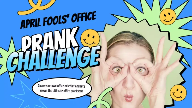 Blue Comic Prank Promotion YouTube Thumbnail