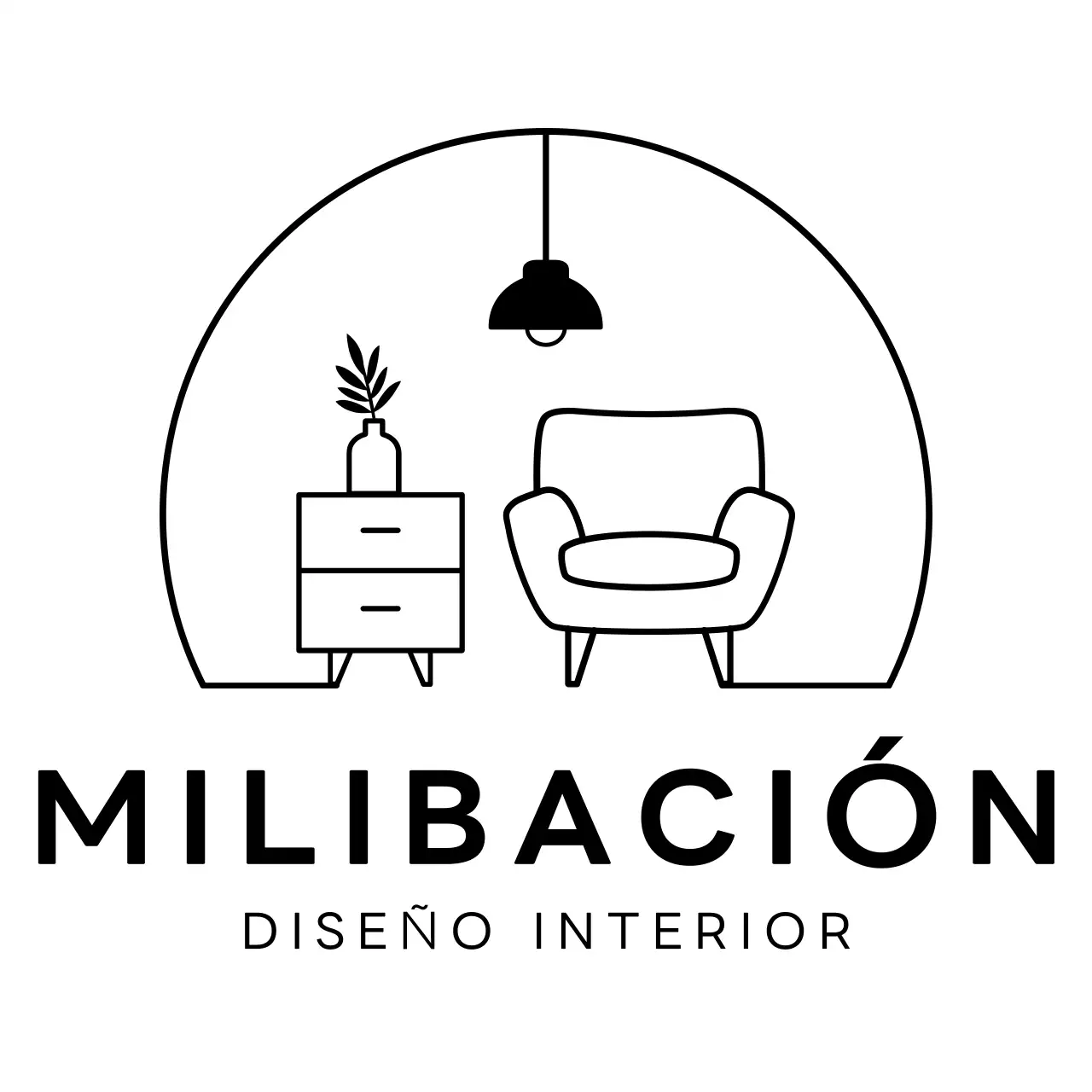 Evento en el interior de una tienda de muebles con ilustraciones de muebles de Line
