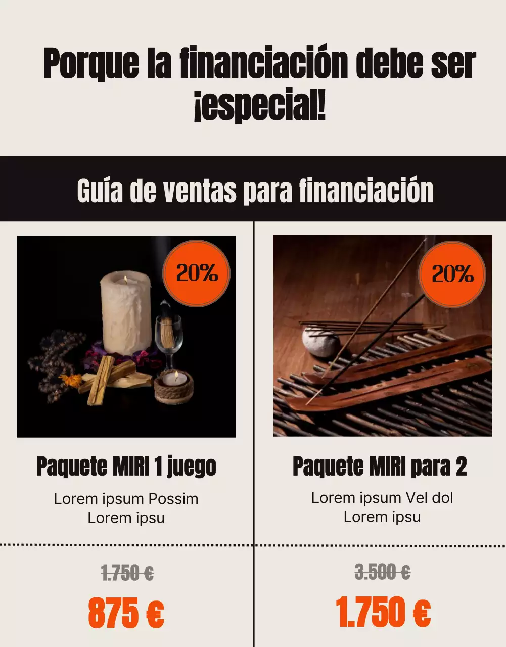 Una guía vintage de financiación de incentivos con toques naranjas
