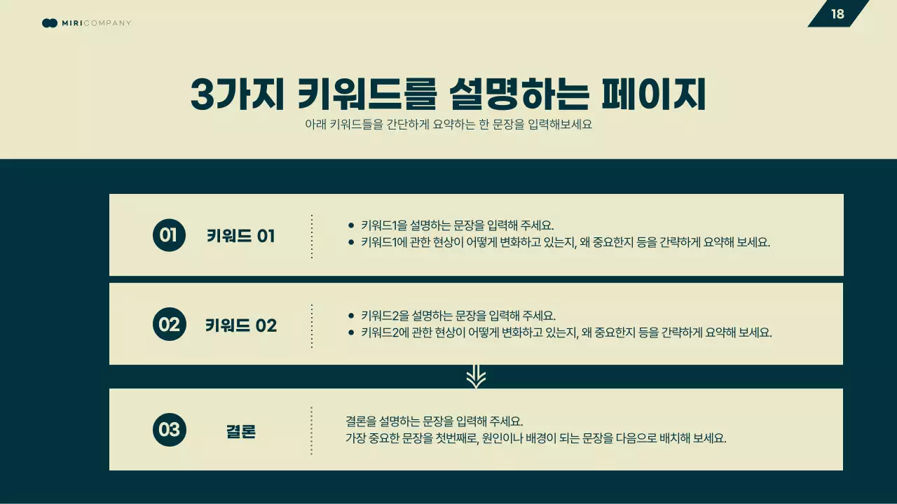 노랑과 초록색의 기하학 비즈니스 발표자료