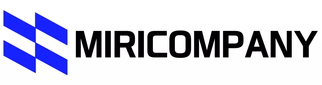 기울어진 도형 컨셉의 기업 로고