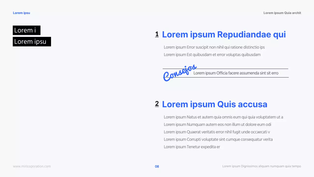 Carreras modernas de RR.HH. en azul y negro Material didáctico