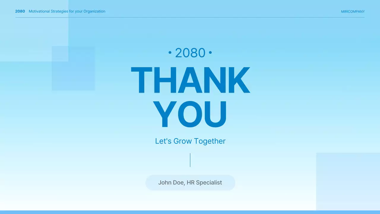 블루 모던 기업 프리젠테이션