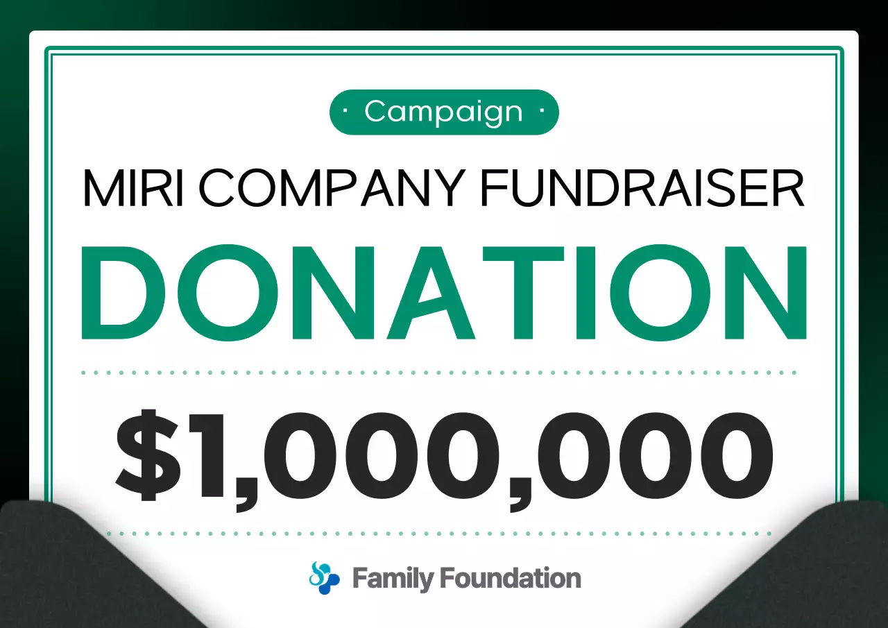 Green Simple Fundraiser Announcement Poster