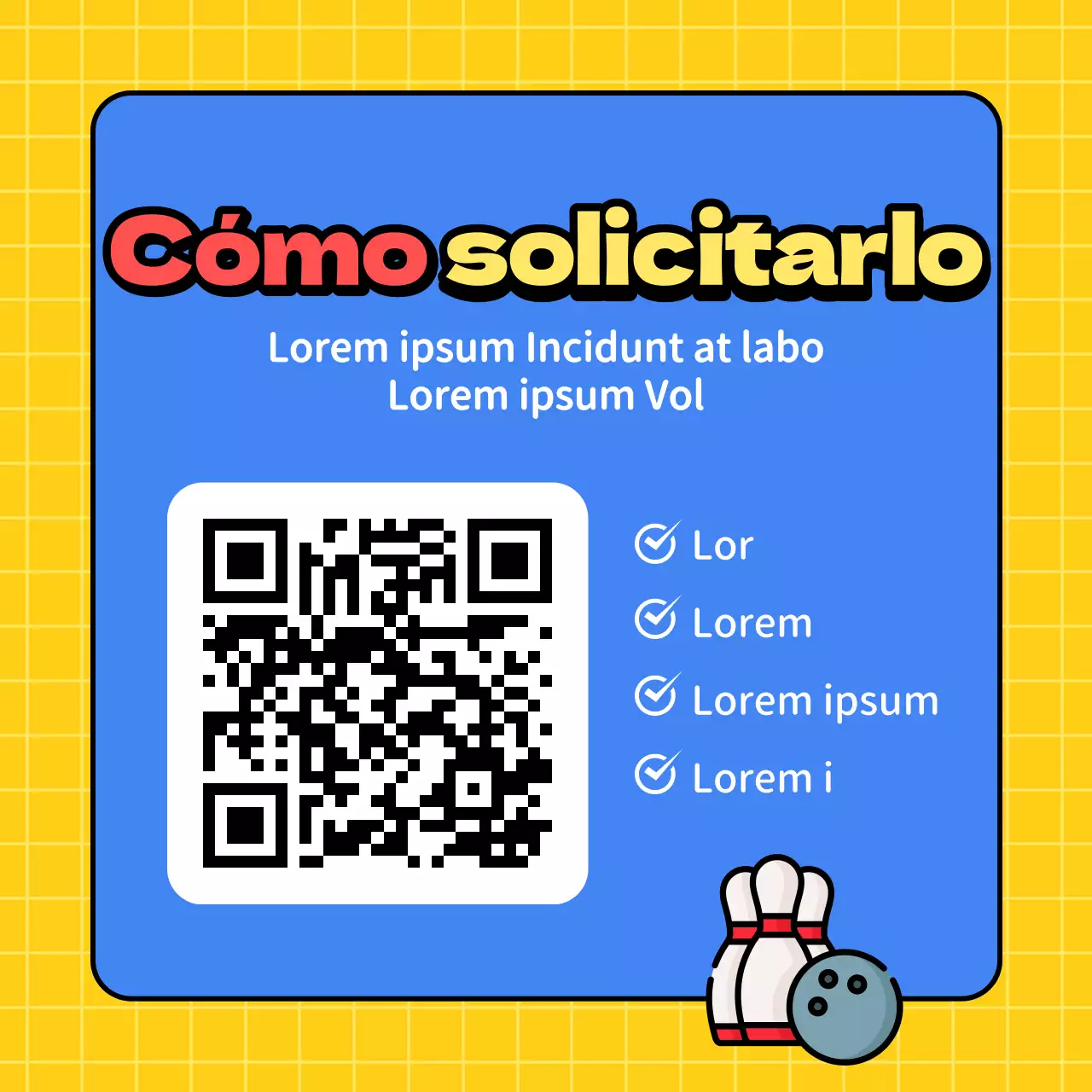 Promover los bolos azules y amarillos para captar nuevos socios