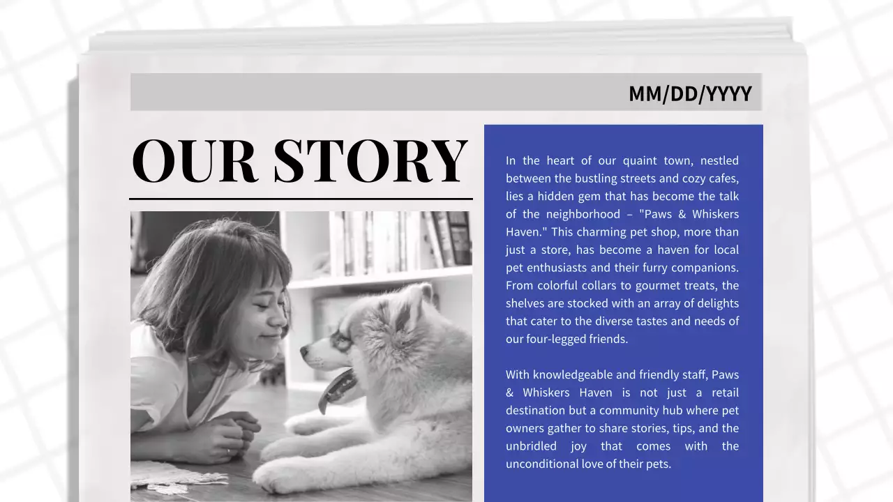 Blue Classic Pet Promotion Presentation