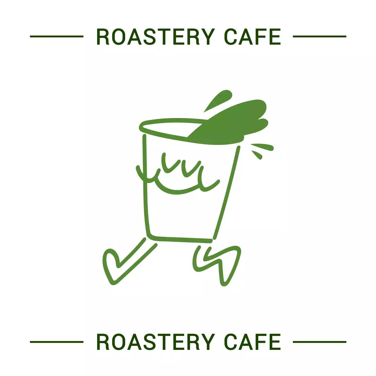 Vintage-inspired cafe sign