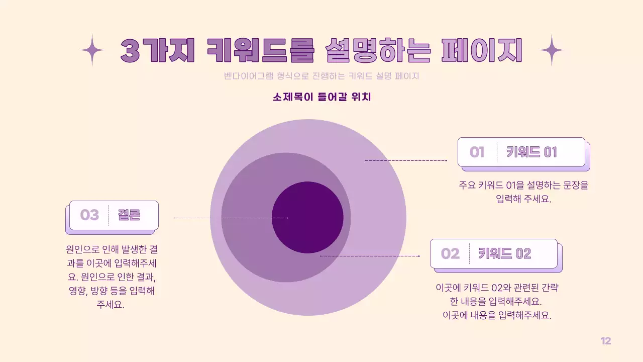 노랑과 보라색의 심플한 PM 발표자료