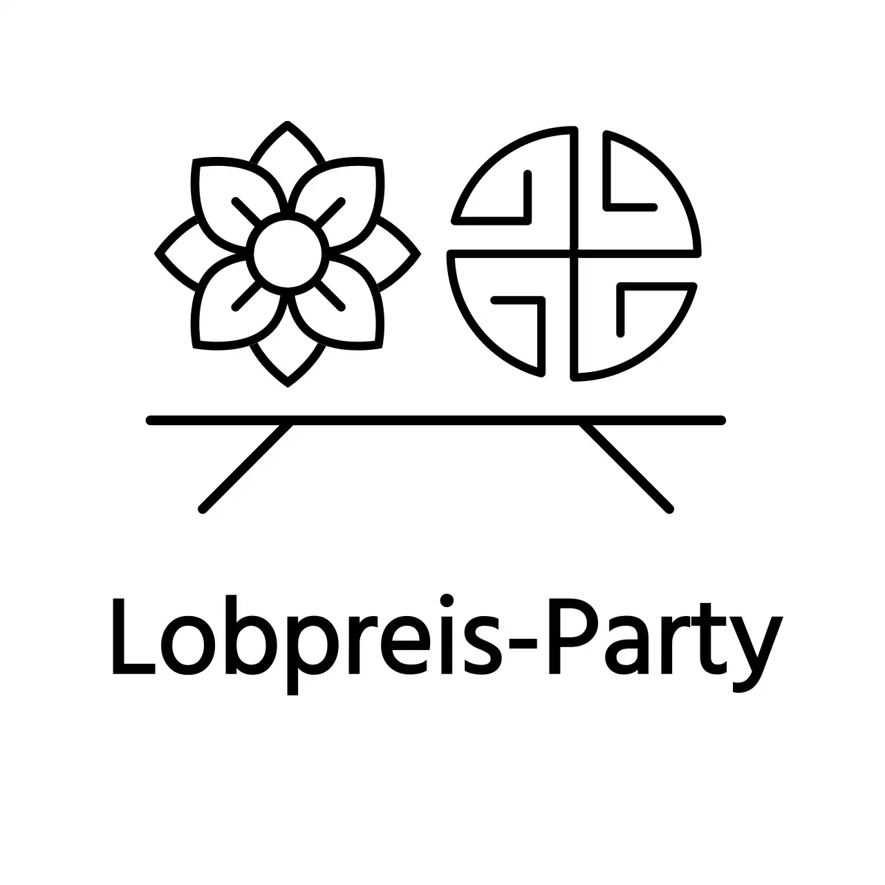 Einfaches koreanisches Restaurant-Logo mit traditioneller Illustration