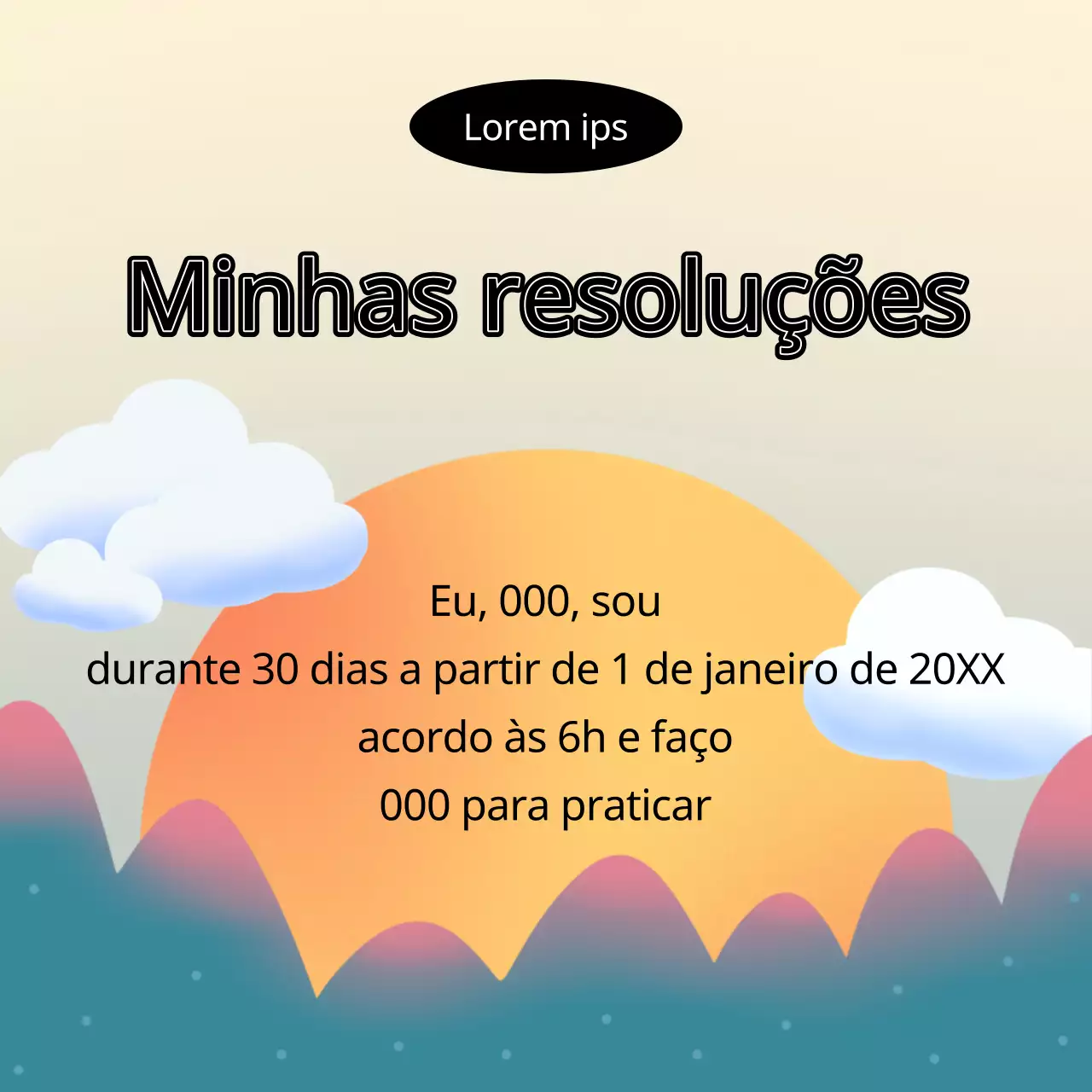 O meu post sobre as resoluções amarelas e verdes
